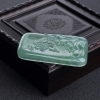 缅甸糯冰种晴水翡翠一品清廉吊坠-红掌柜
