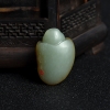 新疆天然俏色和田玉龙龟吊坠-红掌柜