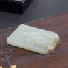 新疆籽料和田青白玉关公-红掌柜