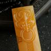 缅甸黄龙玉椒图瑞兽吊坠-红掌柜