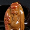 龙陵黄龙玉手把件-红掌柜