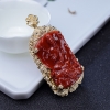 阿卡黑红珊瑚普贤菩萨吊坠-红掌柜