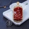 阿卡红珊瑚普贤菩萨吊坠-红掌柜