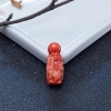 MOMO橘红珊瑚寿星吊坠-红掌柜