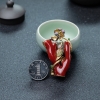 18K阿卡牛血红珊瑚胸针-红掌柜