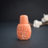 momo橘色珊瑚鼻烟壶-红掌柜