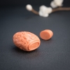 橘色珊瑚鼻烟壶-红掌柜