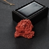 MOMO橘红珊瑚牡丹花戒面-红掌柜