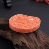 台湾天然momo橘色珊瑚吊坠-红掌柜