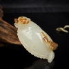 山料黄龙玉龙龟摆件（一对）-红掌柜