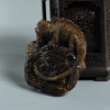 缅甸根珀蜥蜴摆件-红掌柜