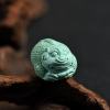 天然高瓷高蓝绿松金蟾吊坠 - 红掌柜
