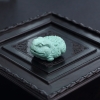 湖北中高瓷蓝绿绿松石金蟾吊坠-红掌柜