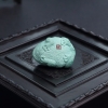 蓝绿绿松石金蟾吊坠-红掌柜