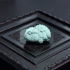 湖北中高瓷铁线蓝绿绿松石金蟾吊坠-红掌柜
