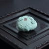 蓝绿绿松石金蟾吊坠-红掌柜