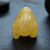 鸡油黄蜜蜡大象吊坠-红掌柜