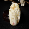 波罗的海象牙白白蜜寿星吊坠-红掌柜