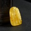 天然褐红金绞蜜英明神武吊坠 - 红掌柜