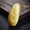 糖色蜜蜡手把件-红掌柜珠宝