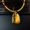 天然金珀如意项链 - 红掌柜