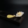 银镀金镶天然金包蜜蜜蜡两用款-红掌柜