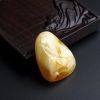 天然黄白蜜蜜蜡鲤鱼吊坠-红掌柜