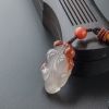冰飘南红金鱼手把件 - 红掌柜
