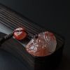 川料冰飘南红手把件 - 红掌柜