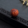 俏色南红蝶恋花圆珠-红掌柜