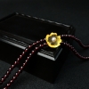 4mm天然石榴石蜜蜡项链-红掌柜