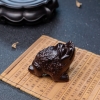 小叶紫檀三脚金蟾手把件-红掌柜
