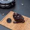 印度小叶紫檀三脚蟾手把件-红掌柜