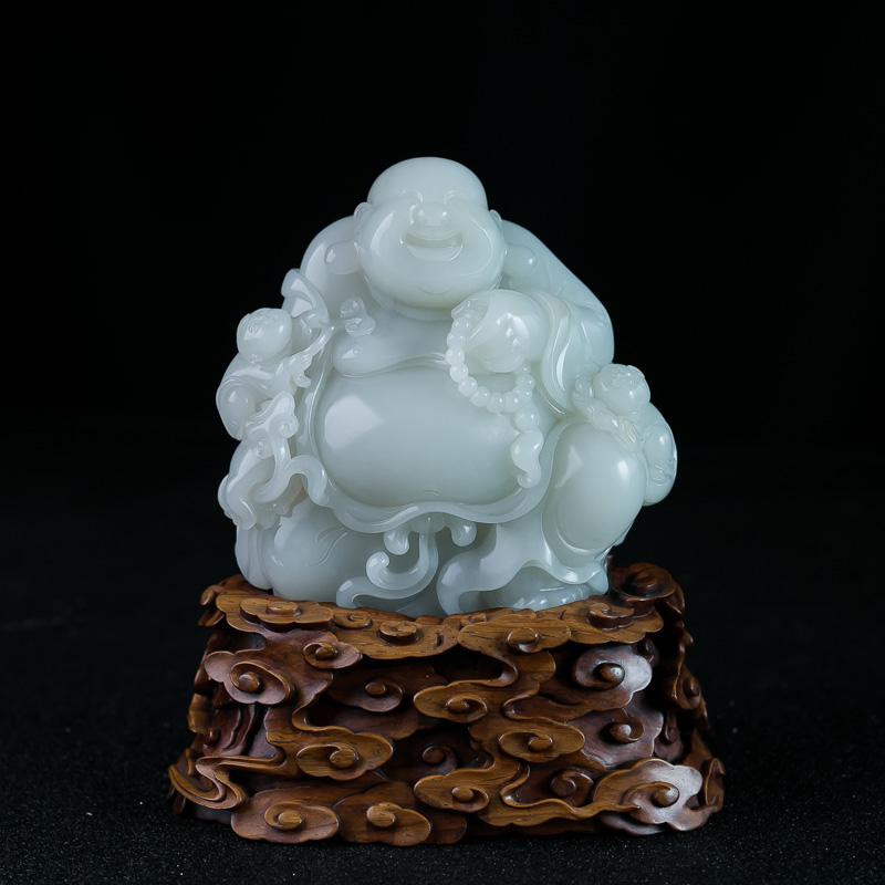 和田玉雕工摆件